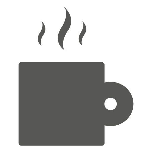 Hot coffee mug with steam