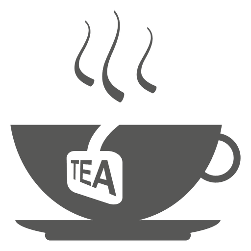 Hot cup of tea icon PNG Design