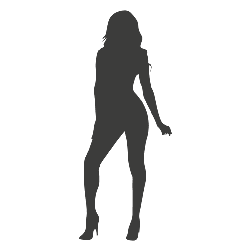 Silueta de mujer caliente Diseño PNG