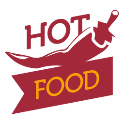 Logotipo de comida quente Transparent PNG