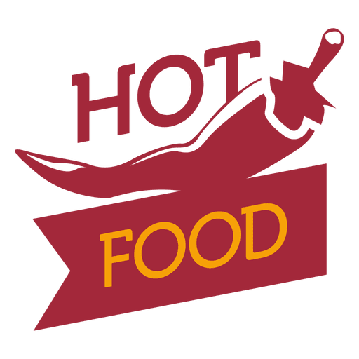 Hot food logo PNG Design