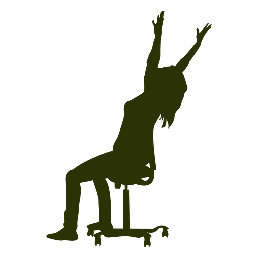 Hot girl on chair PNG Design
