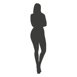 Heiße Mädchen Silhouette PNG-Design