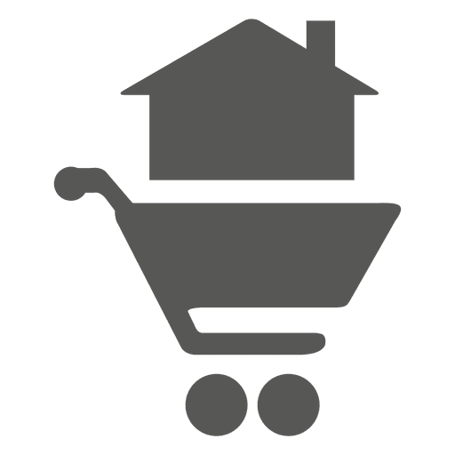 House on shoppingcart icon