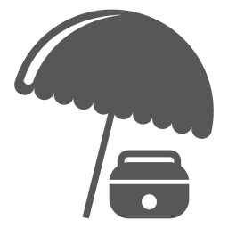 Eisgehäuse Regenschirm Symbol PNG-Design
