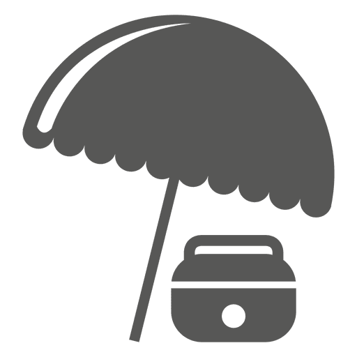 Ícone de guarda-chuva da caixa de gelo Desenho PNG