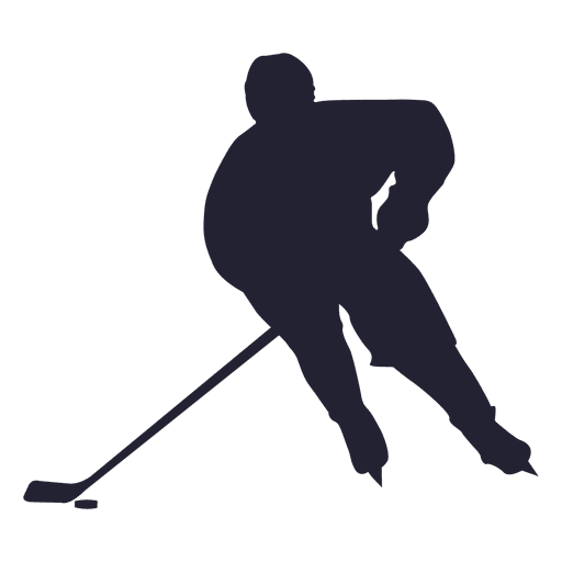 Ice Hokey Player Silhouette PNG Design