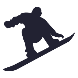 Ice skating player silhouette PNG Design