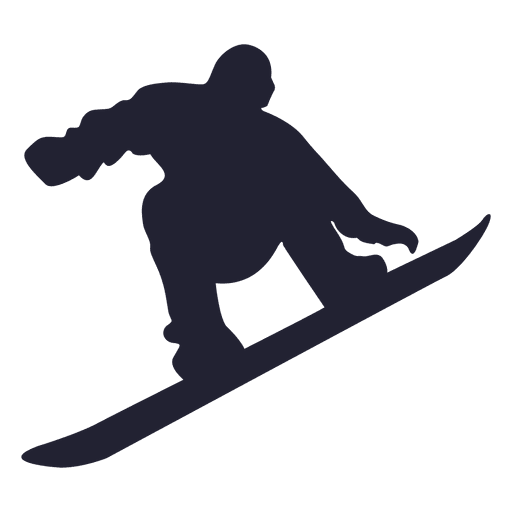 Ice skating player silhouette PNG Design