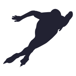 Silhueta de jogador de patinação no gelo Desenho PNG