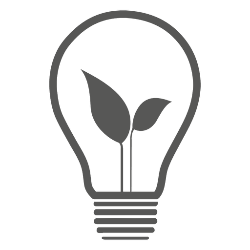 Idea bulb icon PNG Design