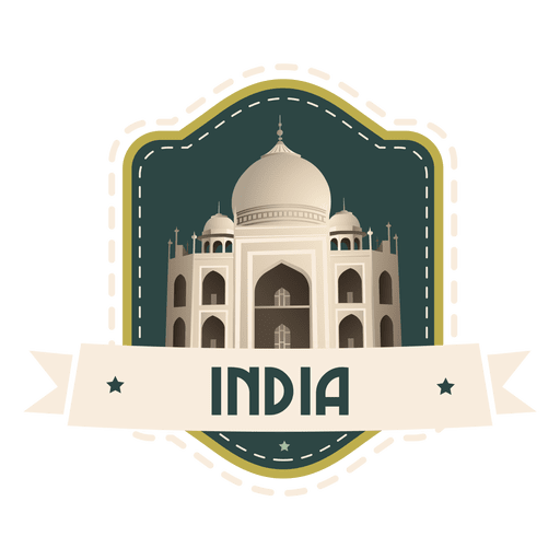 India landmark emblem PNG Design