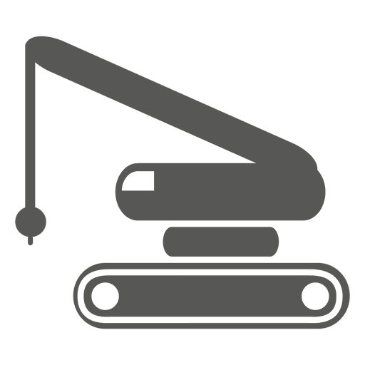 Industrial crane side icon PNG Design