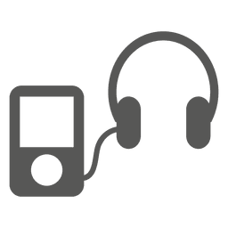Headphones music icon PNG Design