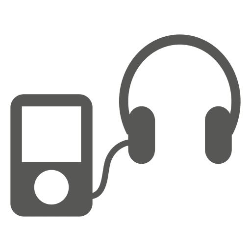 Kopfhörer-Musik-Symbol PNG-Design