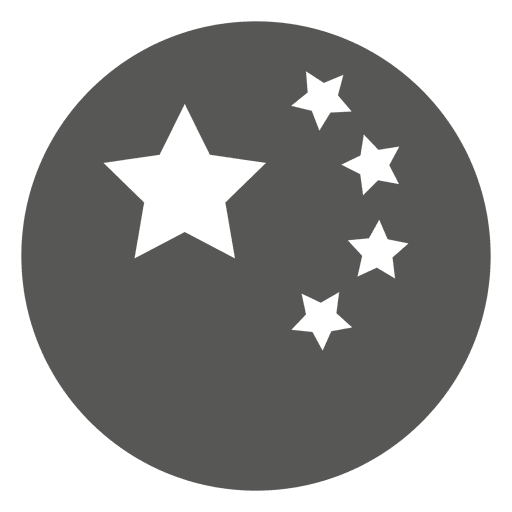 Bola japonesa com ícone de estrelas Desenho PNG