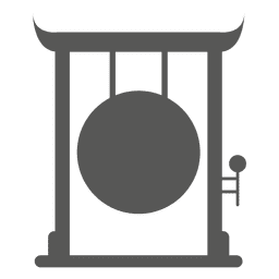 Japanese temple gate with ball PNG Design