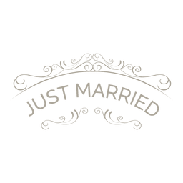 Insignia adornada de recién casados 6 Diseño PNG