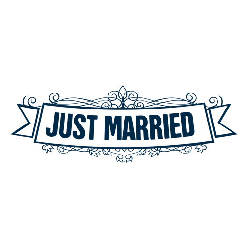 just married clipart png