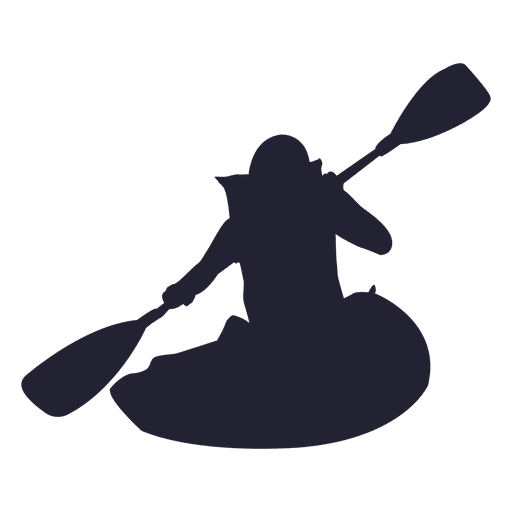 Kayak sport silhouette 3 - Transparent PNG & SVG vector file