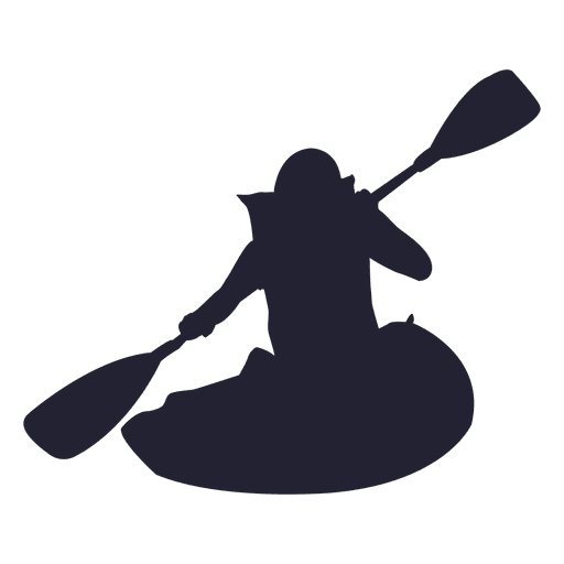 Kayak sport silhouette 3