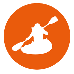 Kajakkreissymbol PNG-Design