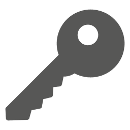 Ícone de chave plana Desenho PNG