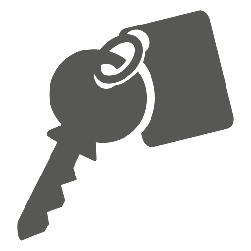Key with tag icon PNG Design