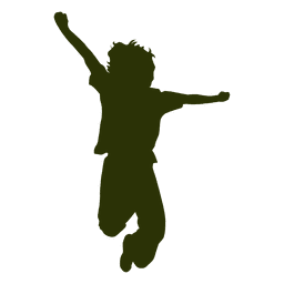 Silhueta de homem saltando Desenho PNG