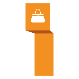 Etiqueta de fita de bolsa feminina Desenho PNG