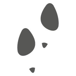 Ladies heel footprint icon PNG Design