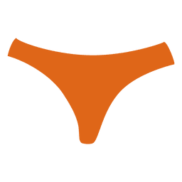 Ladies orange panty PNG Design