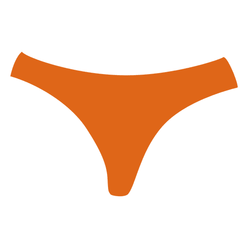 Calcinha laranja feminina Desenho PNG