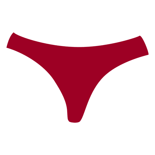 Panty rojo de mujer Diseño PNG