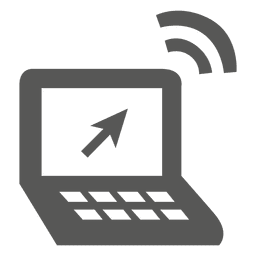 Ícone de rede do laptop Desenho PNG