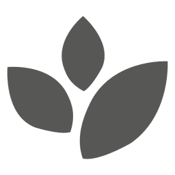 Icono plano de hojas Diseño PNG