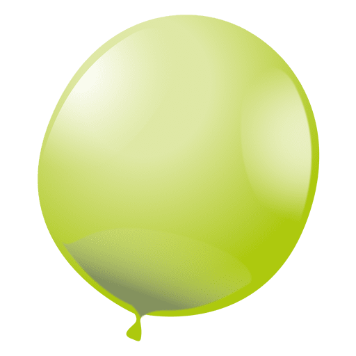 Lime birthday balloon