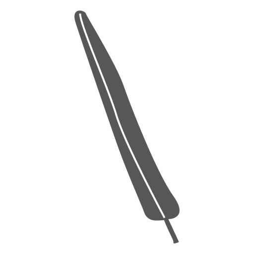 Lineares Blattschattenbild PNG-Design