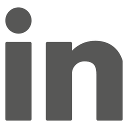 black linkedin logo