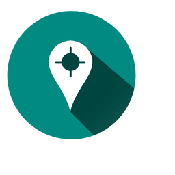 Ícone de círculo do marcador de localização 4 Desenho PNG