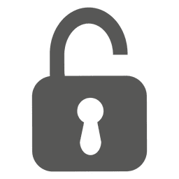 Icono de bloqueo plano Diseño PNG