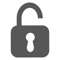 Lock flat icon PNG Design
