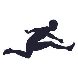 Long Jumping Boy Silhouette PNG & SVG Design For T-Shirts