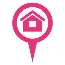 Casa magenta burbuja redonda Diseño PNG