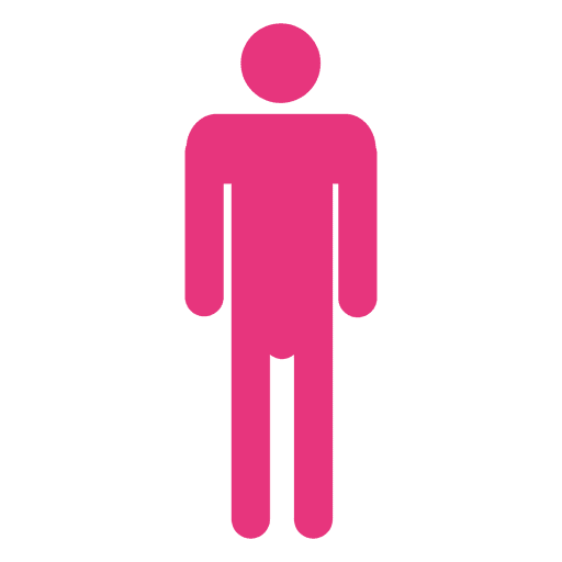 Magenta male sign infographic PNG Design
