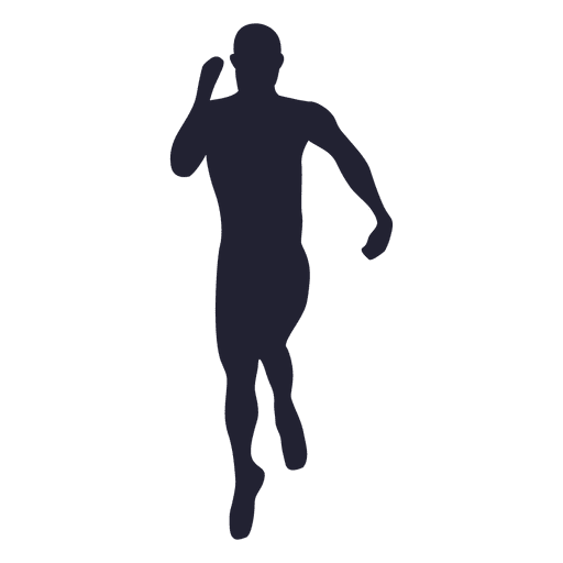 Male athlete silhouette PNG Design