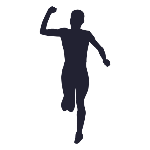 Silhueta de atleta masculino 2 Desenho PNG