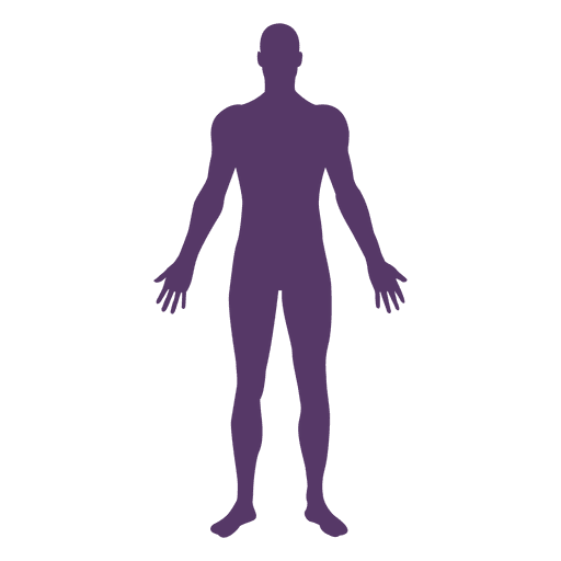 Male body medical pose PNG Design