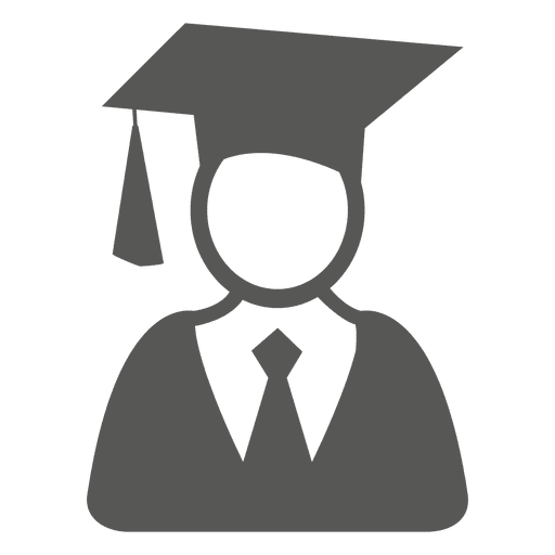 Male graduate icon PNG Design