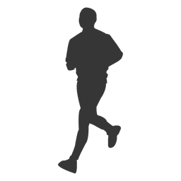 Silueta de jogging masculino Diseño PNG